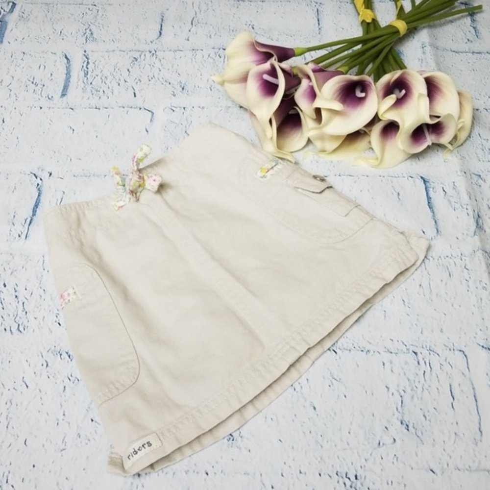 Riders by Lee Khaki Color Skort with Floral Shorts